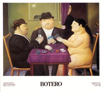 I Giocatori di Carte by Fernando Botero