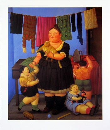 The Widow by Fernando Botero