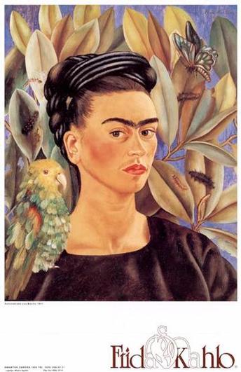 Autorretrato con Bonito 1941 by Frida Kahlo