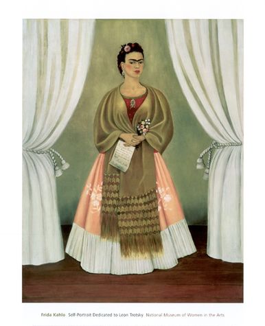 Self-Portrait Dedicated to Leon Trotsky 1937 by Frida Kahlo