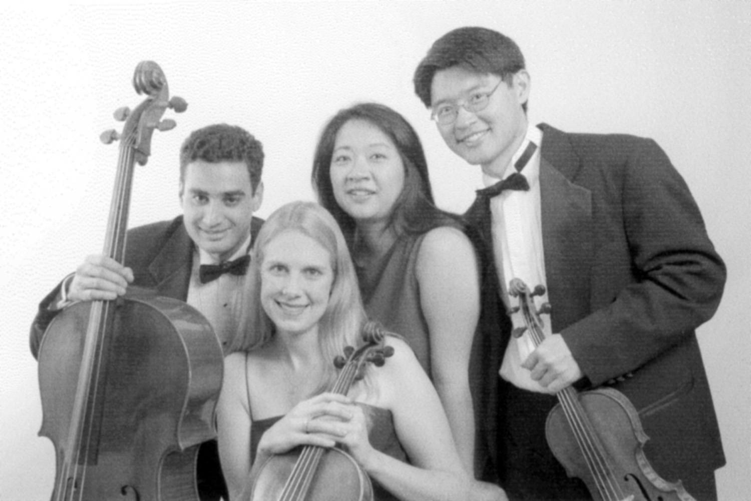 Daedalus String Quartet Violinists, Kyu-Young and Min-Young Kim, Violist, Jessica Thompson and Cellist, Raman Ramakrishnan perform the Opus 20 No. 2 Quartet of Haydn and the Opus 135 Quartet of Beethoven on February 8, 2004