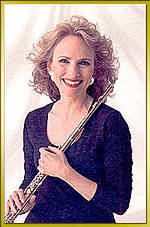 Flutist, Eugenia Zukerman, performs with the Jacques Thibaud Trio in works by Beethoven and Mozart on October 10, 2004