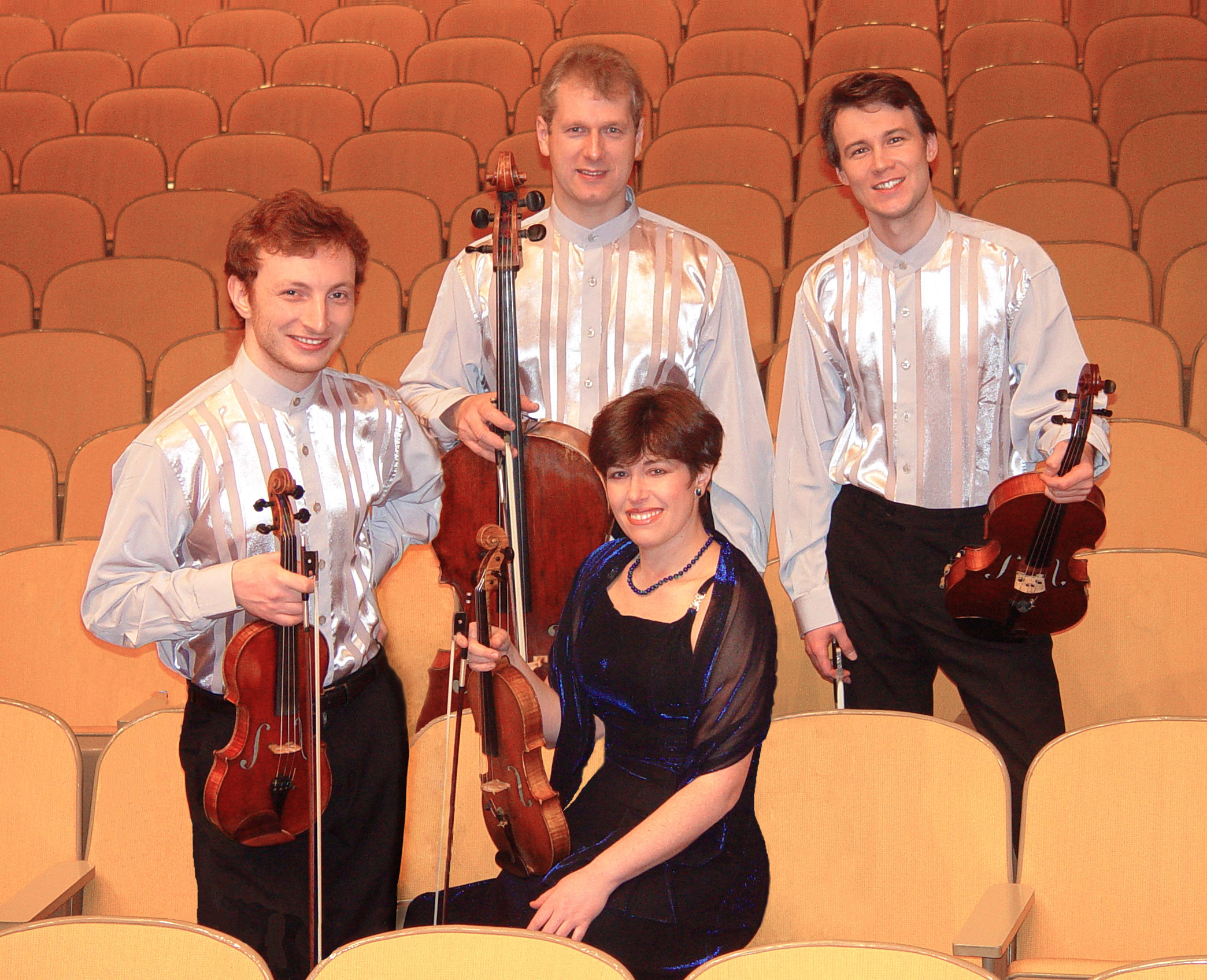 Fullerton Friends of Music wishes to express our appreciation to the St. Petersburg String Quartet, who on short notice are performing  at our Sunday, January 9th concert.  Artists pictured, Violinists Alla Aranovskaya and  David Chernyavsky; Violist, Aleksey Koptev and Cellist, Leonid Shukaev